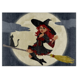 Flygande beck med svart katt och Måne