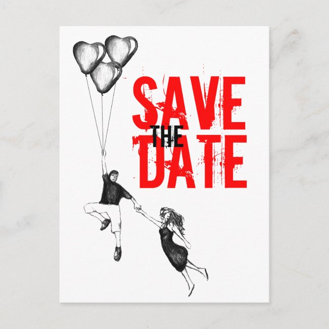 Flygande borta med Kärlek Meddelande Vykort (Framsida)