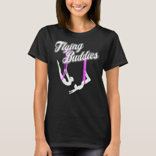 Flygande Buddies Aerial Silke Circus Yoga T Shirt