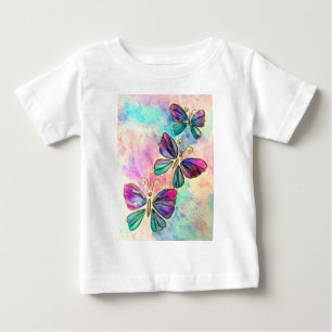 Flygande Butterflies Baby T-Shirt eller Bodykostym