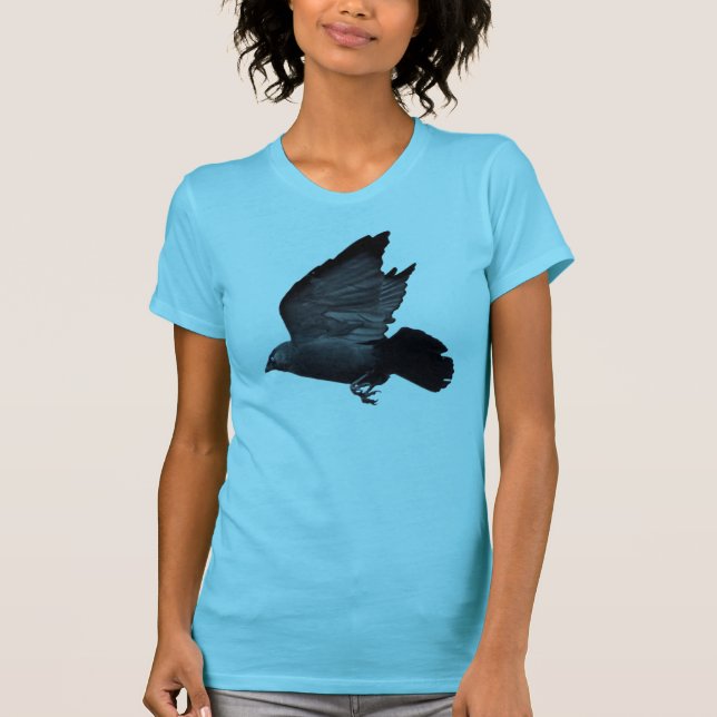 Flygande Carrion Kråka Corvid-älskare Shirt Tee Shirt (Framsida)