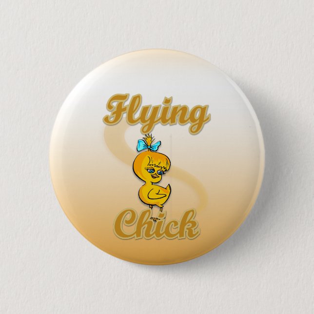 Flygande Chick Knapp (Framsida)
