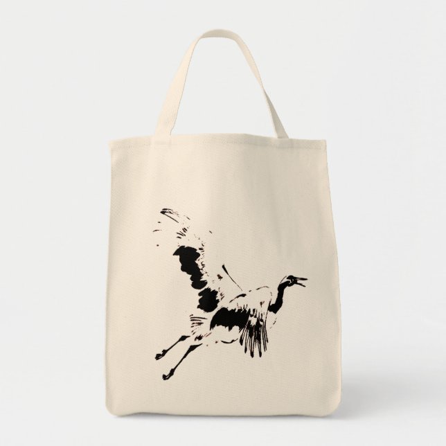 Flygande Crane Bag Tygkasse (Framsidan)
