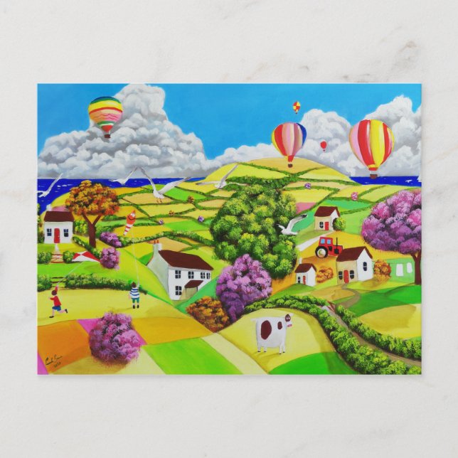 Flygande drakar vykort (Framsida)