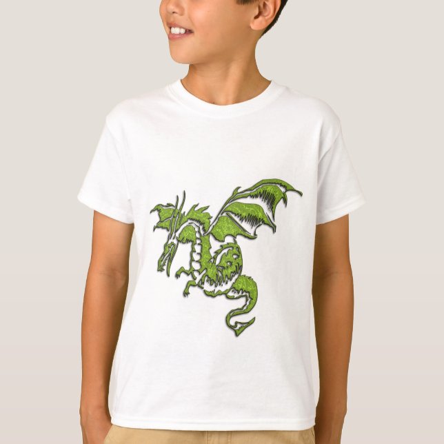 Flygande drakondesign t shirt (Framsida)