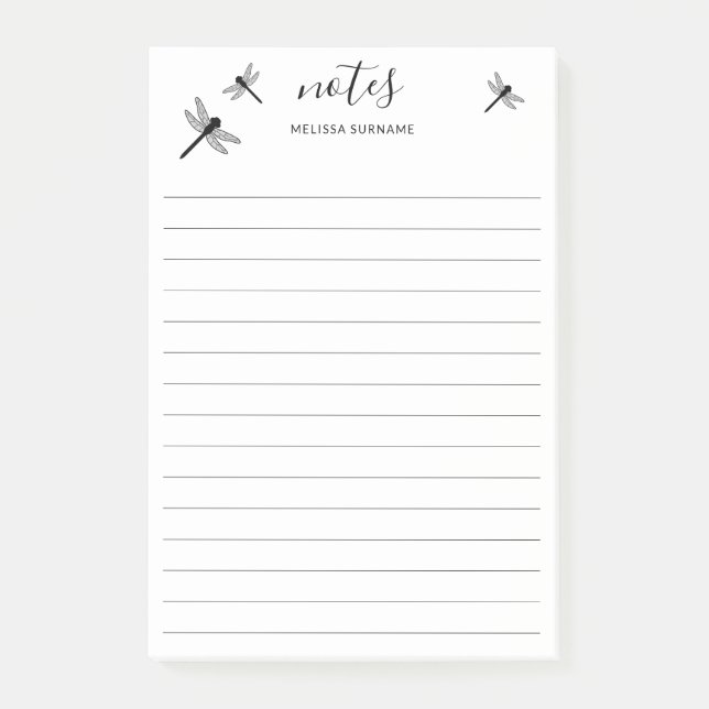 Flygande drakonfluorider och Anpassningsbarnas tit Post-it Block (Framsida)