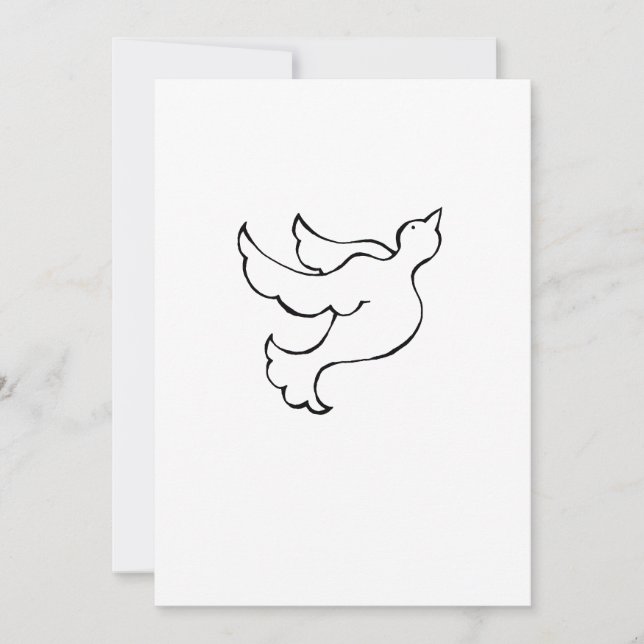 Flygande duva hopp förtröstan frihet inspirerande  meddelande (Framsida)