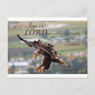 Flygande Eagle Bible Verse.jpg Vykort
