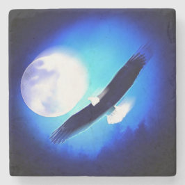 Flygande Eagle och Måne Stenunderlägg