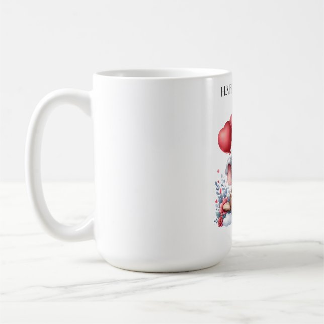 Flygande elefant födelsedag kaffemugg (Vänster)