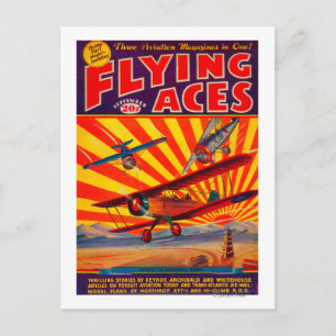 Flygande Ess Magazine Cover 2 Vykort
