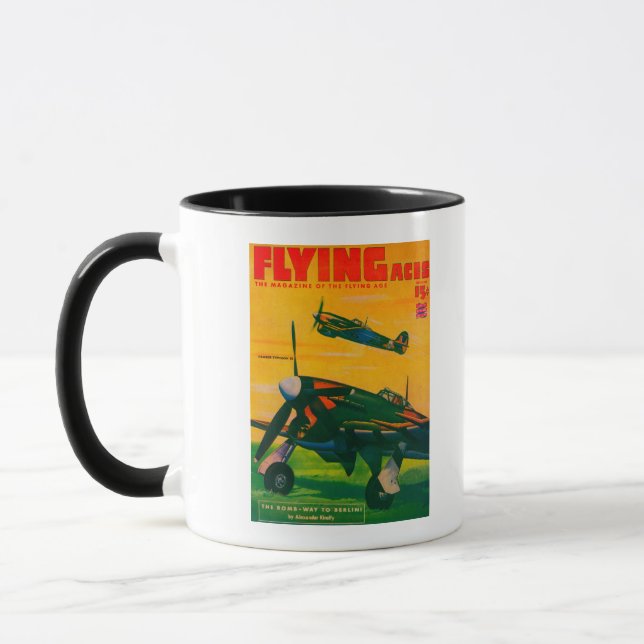 Flygande Ess Magazine Cover 5 Mugg (Vänster)