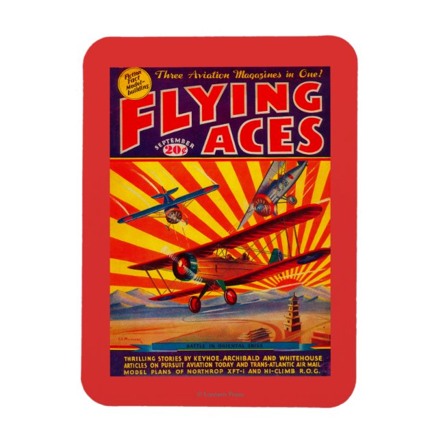 Flygande Ess Magazine Cover Magnet (Vertikal)
