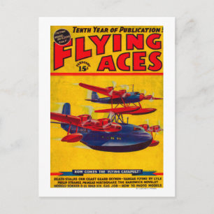 Flygande Ess Magazine Cover Vykort