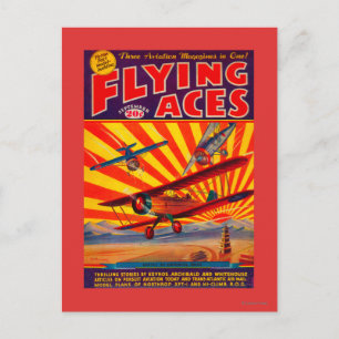 Flygande Ess Magazine Cover Vykort