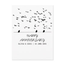 Flygande fåglar Folkomröstningskort