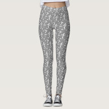 Flygande fantasifulla fåglar mönstrade leggings