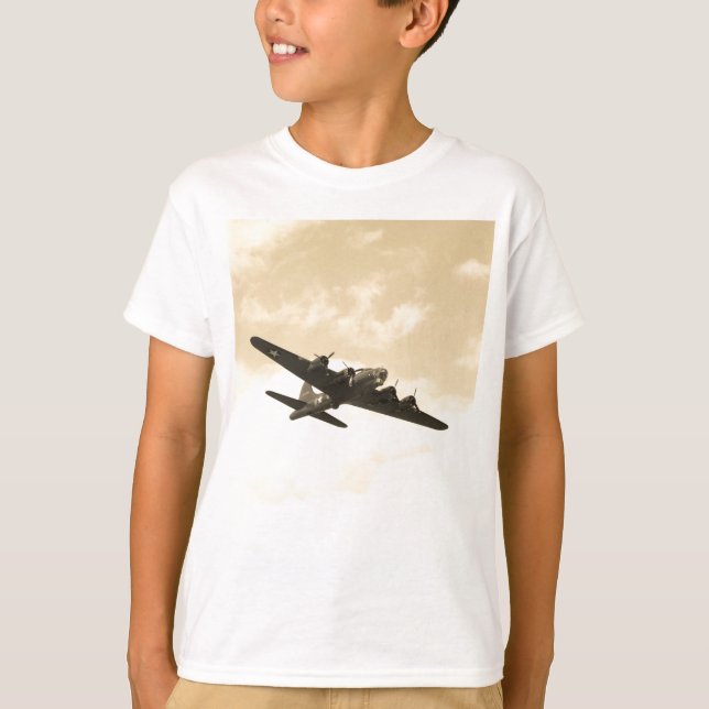Flygande fästning i flykten t-shirt (Framsida)
