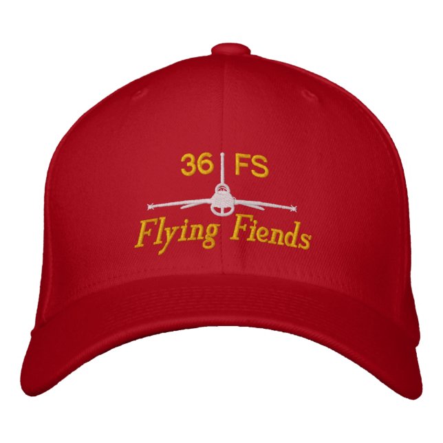 Flygande Fiend Golf Hat Broderad Keps (Framsida)