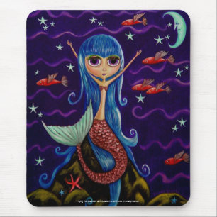 Flygande Fish Sjöjungfru Mousepad Musmatta