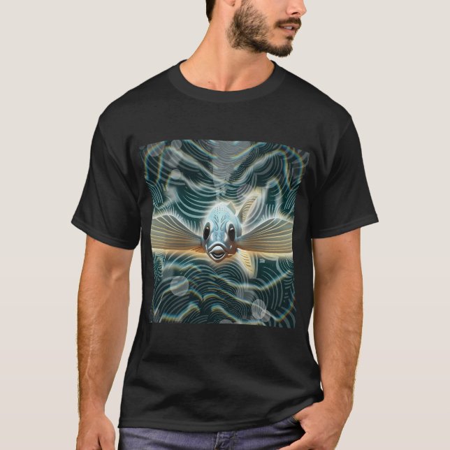 Flygande Fisk Utomjording T Shirt (Framsida)