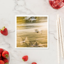 Flygande fiskmåsar - abstrakt pappersservett