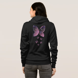 flygande fjärilar natur hoodie t shirt