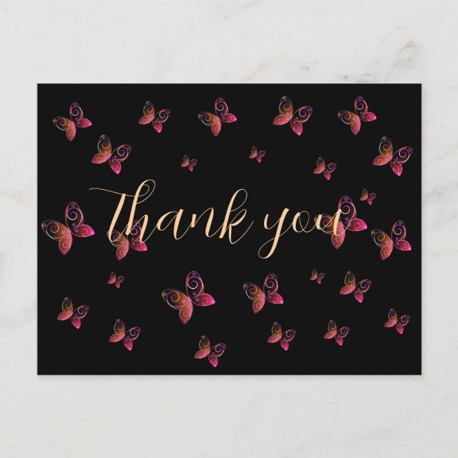 flygande fjärilar vykort (Framsida)