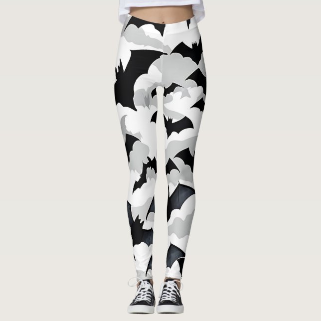 Flygande Fladdermöss Leggings (Framsida)