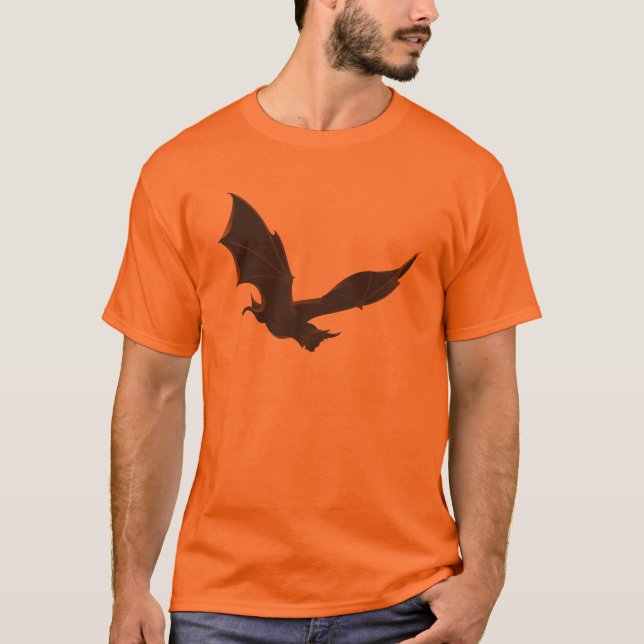 Flygande Fladdermus Halloween Shirt Tee (Framsida)