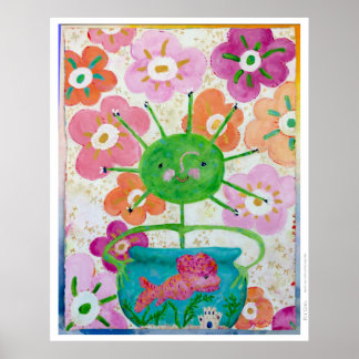 Flygande flicka poster