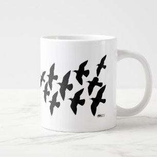 Flygande flygbesprutning jumbo mugg