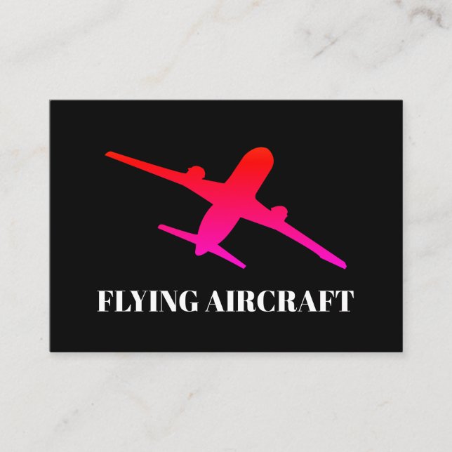 Flygande flygplan Flygplan Flygare Visitkort (Framsida)