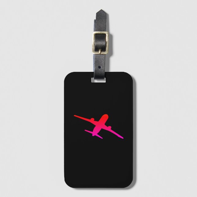 Flygande flygplan flygtrafik flygare bagagebricka (Framsida vertikal)
