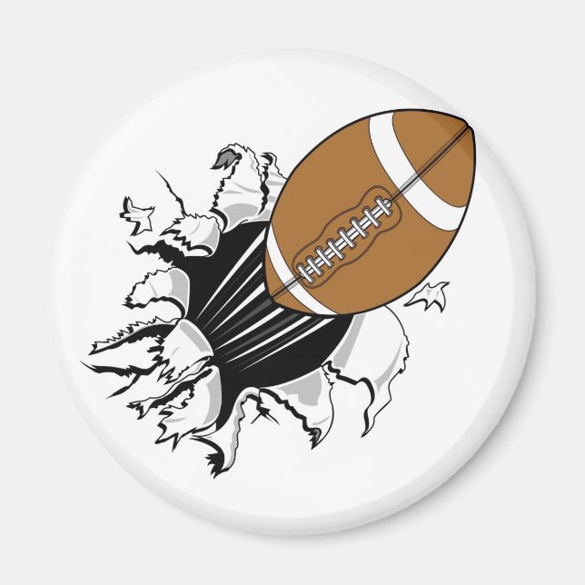 Flygande fotboll magnet (Framsidan)