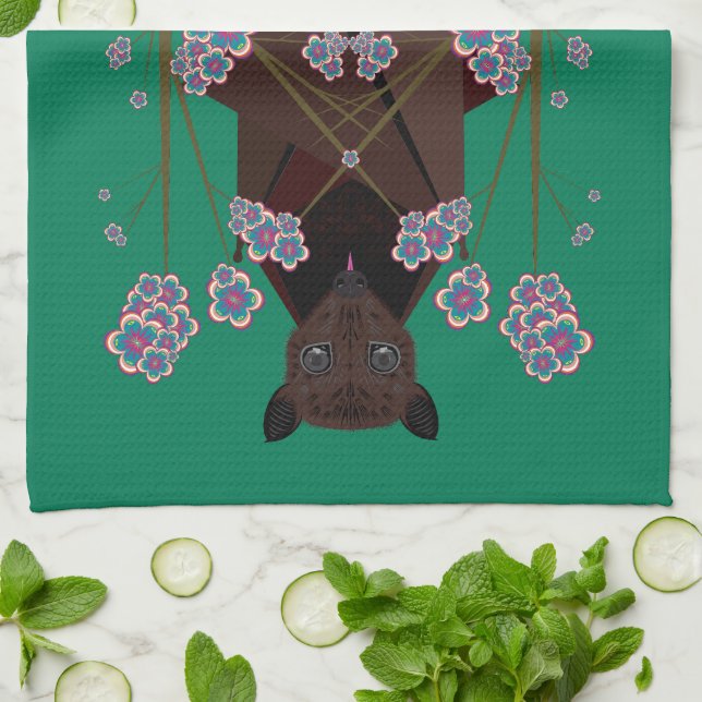 Flygande Fox Jade Kitchen Towel Kökshandduk (Vikta)