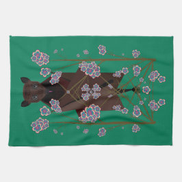 Flygande Fox Jade Kitchen Towel Kökshandduk