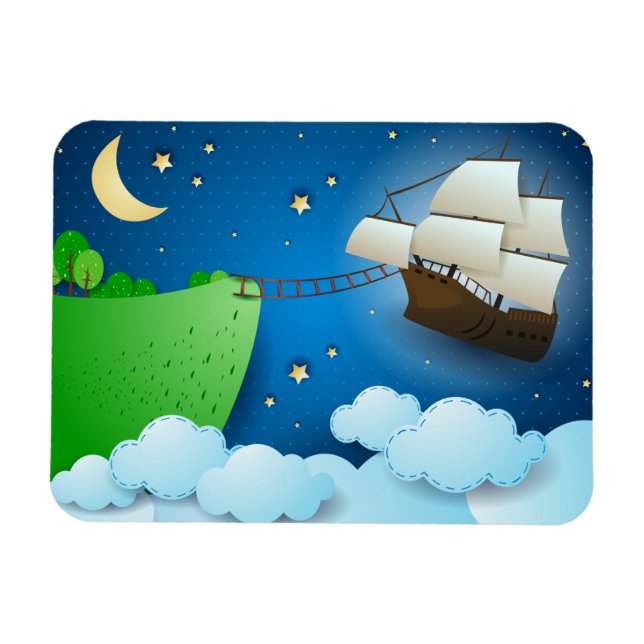 Flygande frakt vid landning magnet (Horisontell)