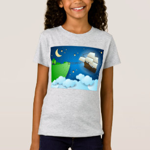 Flygande frakt vid landning t shirt