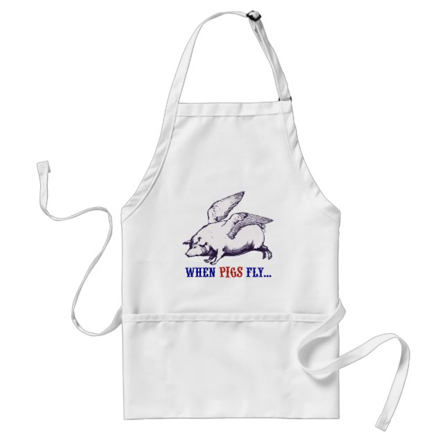 Flygande Gris BBQ Förkläde (Framsidan)