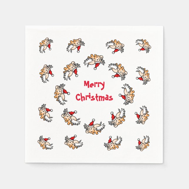 Flygande Gris Jul Pappersservett (Framsidan)