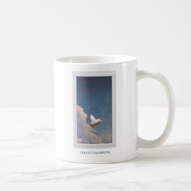 flygande gris kaffemugg (Höger)