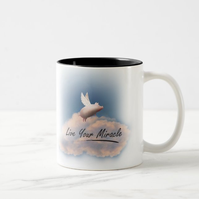 flygande gris lever ditt mirakel mugg (Höger)