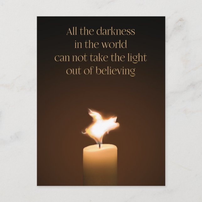 Flygande gris ljuslåga vykort (Framsida)