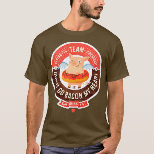 Flygande Gris Marathon Cincinnati Donut Go Bacon M T Shirt