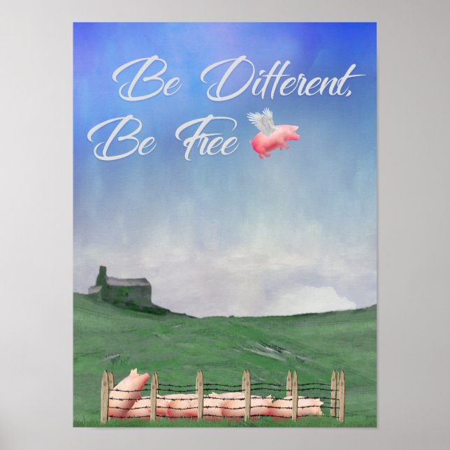 Flygande Gris ska vara annorlunda Poster (Framsidan)