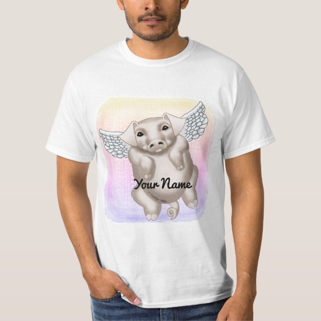 Flygande Gris T Shirt (Framsida)
