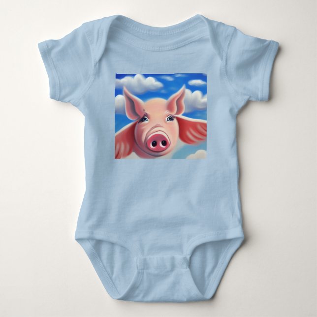 Flygande Gris T Shirt (Framsida)