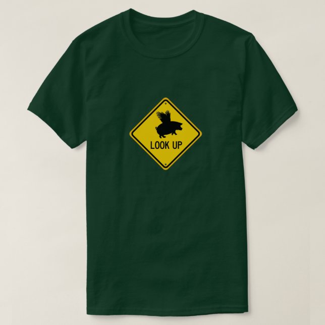 Flygande Gris-tecken T-Shirt (Design framsida)