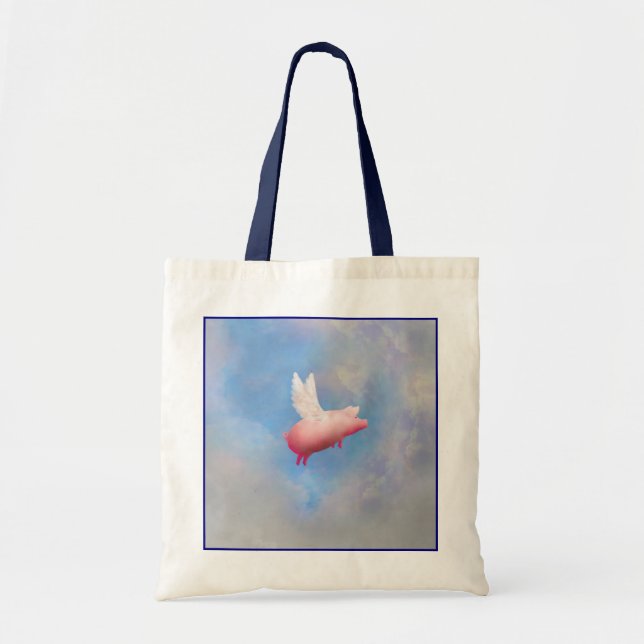 Flygande Gris Tote Bag Tygkasse (Framsidan)